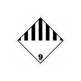 SYMBOLE DE DANGER 300X300 ADHESIF N°9