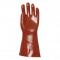 GANTS PVC ROUGE enduit 36cm actifresh chimique T10