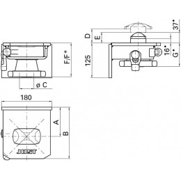 Verrou conteneur R 405 VAK 905.319.000 