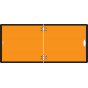 Mini Plaque Orange Neutre Pliable 300 X 120 