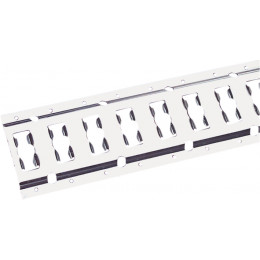 Rail d'arrimage universel Lg 3m zingue blanc